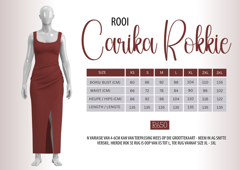 Carika Rokkie - rooi