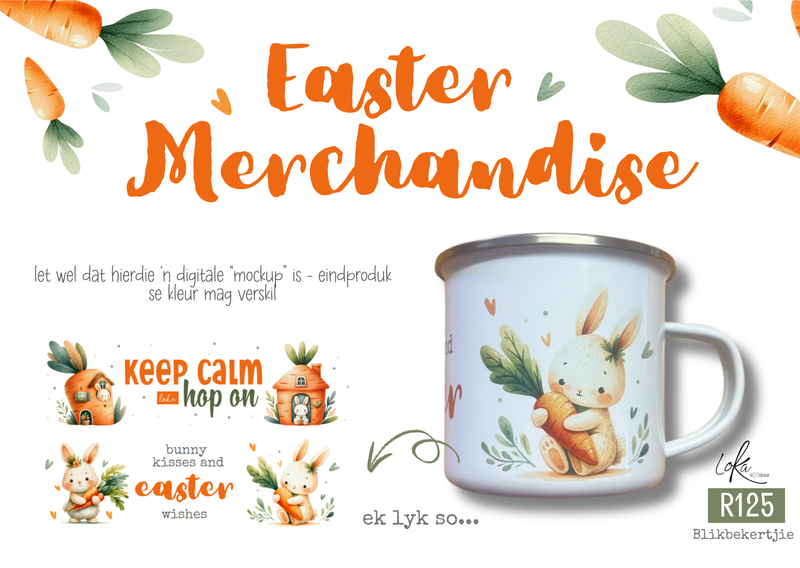 Easter blik bekertjie