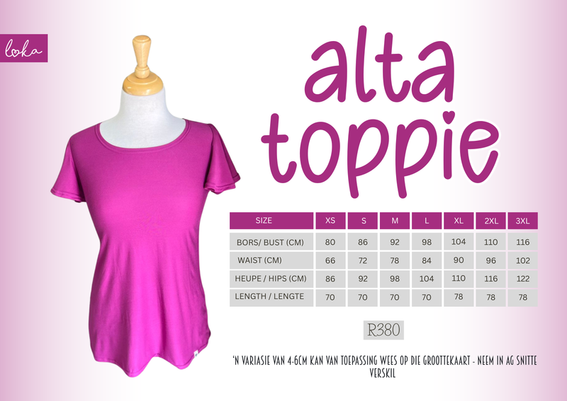 Alta toppies - plain