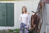 Aniela plain buckle top