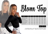 Plain swart top - langmou